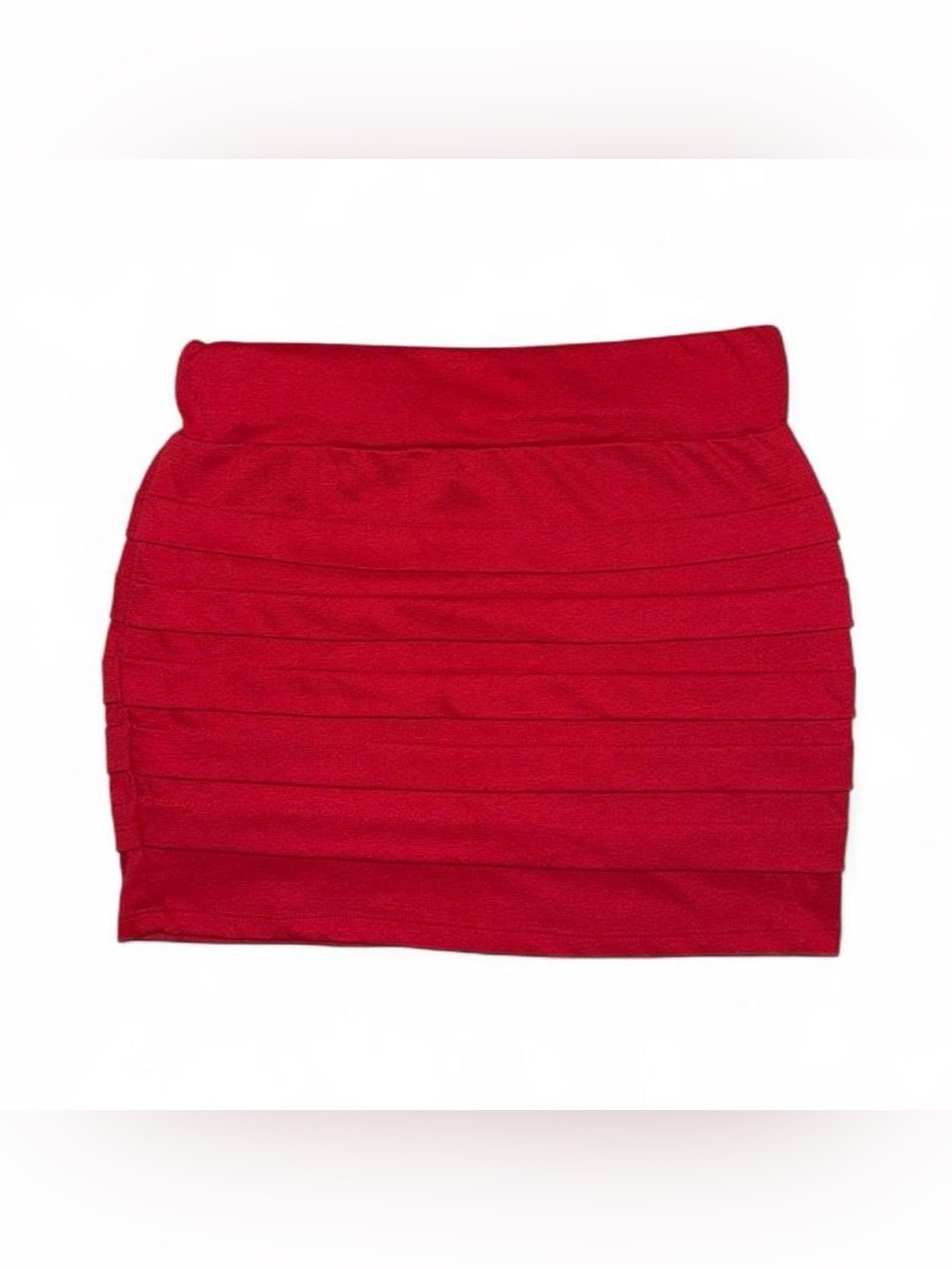 Wet Seal Red Tiered Mini Skirt